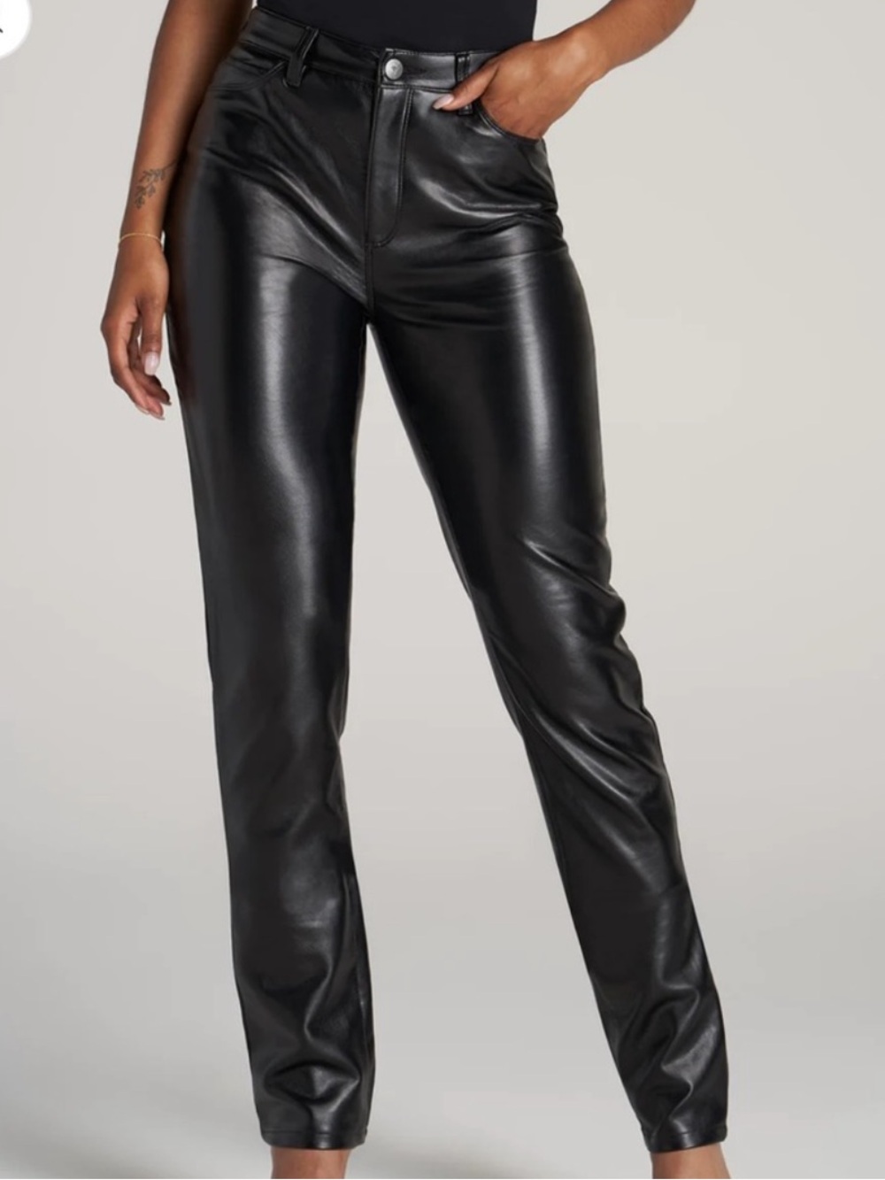 American Tall - True Touch Leather SLIM Pants for Tall Women